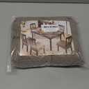 Genina Waterproof Seat Covers for Dining Room Chair Covers Waterproof Dining Chair Covers (4 PCS-Rear-Covered, Taupe)