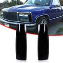 Smoked Lens Front Side Marker Corner Lights Housing Assembly For 1988 1989 1990 1991 1992 1993 GMC Suburban Sierra C1500 C2500 C3500 K1500 K2500 K3500 & 1992 1993 GMC Yukon