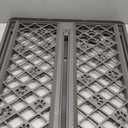 MYPET North States Paws Portable Pet Gate: 26-40" Wide. Pressure Mount. No Tools Needed. Made in USA, 23" Tall, Expandable, Durable Dog Gates for Doorways, Fieldstone Gray