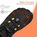 Barefoot Shoes for Men and Women | Wide Toe Box & Zero-Drop Sole for Natural Movement | Minimalist Trail Running, Hiking & Water Sports Shoes | Flexible, Lightweight & Non-Slip (12.5 Women/11 Men, Color_black)