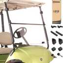 10L0L Golf Cart Foldable Windshield 3/16" (5MM) Thicken Only for 2007-2016 Yamaha Drive(G29), Fits 1"1" Struts Rail Front Folding Acrylic Windshield Replacement, Included Mounting Hardware - Clear