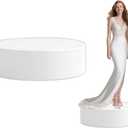 Round Display Pedestal Stands,23.6x5.9 In Pedestal Stands for Wedding Dress Display,Large Cylinder Pedestals Stands for Parties,Wedding Dress Store Retail Displays,Models,Comic Conventions