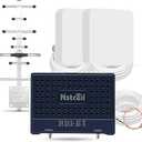 Cell Phone Booster for Home & Muti-Room, Up to 7000Sq. Ft,Cell Phone Signal Booster for Rural Area with 2 Indoor Panel Antennas,Boosts 5G 4G LTE for All U.S. Carriers, FCC Approved