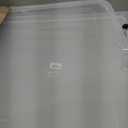 HOMZ 2-Pack Under Bed Storage, Clear Plastic Containers with Lids, 56 Quart, Blue Latch - Stackable Underbed Organizer Bins for Shoes, Bags, Clothes, and Towels