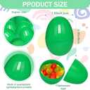 30Pcs Easter Eggs,2.36" Plastic Empty Fillable Easter Eggs for Easter Filling Easter Hunt,Easter Themed,Basket Stuffers Fillers Crafts Party Favor(Green)