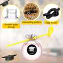 LemonRoad 20 Set 20 Set Graduation Balls Refillable Drink Ball with Graduation Themed Stickers and Straws Spherical Plastic Potion Bottle Plastic Fillable Ornament Balls for Class of 2026 Party