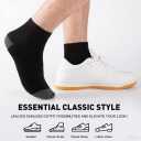 LITERRA 20 Pack Men & Women Ankle Socks - Bulk Athletic Unisex Quarter Sock, Breathable Thin Casual Basic Socks in Black, Shoe Size 8-12