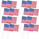 Newwiee 16 Pcs 16 x 24 Inch Large Classroom American Flag for Schools with 42 Inch Pole USA Classroom Hand Held Stick 4th of July USA Flag for 250th Anniversary Indoor Wall House Office Decoration