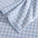Laura Ashley - Bath Towels, Absorbent & Fade Resistant Cotton Towels, Dorm Essentials (Ginny Blue, 3-Piece)