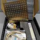 Kurpot Gold Shower System, 10'' Square Rainfall Shower Head with Handheld Combo Spray, Bathroom Brushed Gold Shower Faucet Set with Valve, 59'' Shower Hose, Shower Trim Kit and Diverter, Wall Mounted
