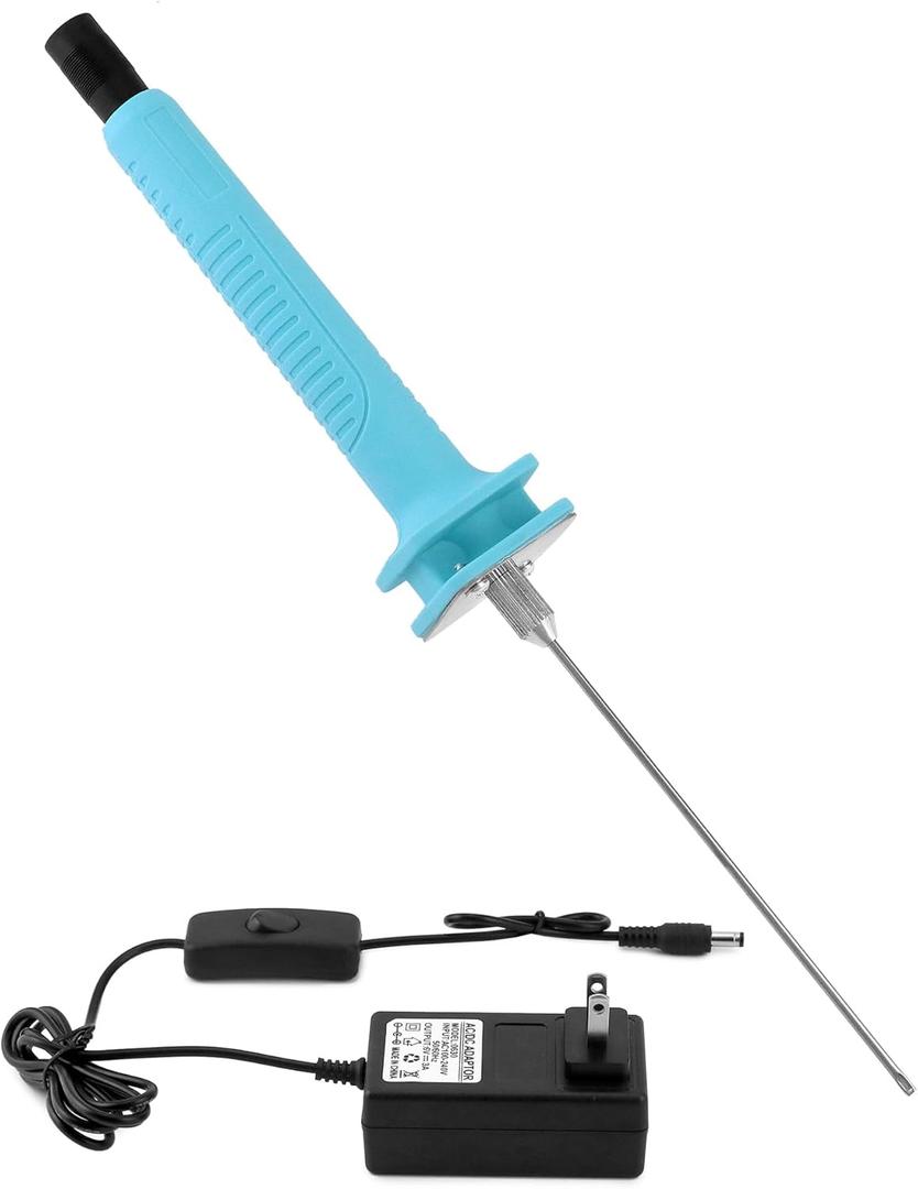 QWORK 15W Foam Cutting Pen  Fast Heating Hot Wire Cutter for EPS, EPE & Soft Foam Crafts
