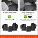 for Ford Transit Floor Mats 2026 2025 2024 2023 2022 | All Models w/Vinyl Not for Connect | for Transit 150 250 350 All-Weather Liner | Car Rubber Carpet Front Row Van Interior Accessories | 1 Pcs