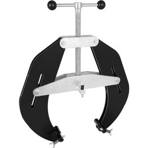 Pipe Clamp, 5 to 12 in, Steel Pipe Alignment Tool with Lightweight Design, High Strength Ultra Clamp with Quick Acting Screws, Strong Hand Tools,Black