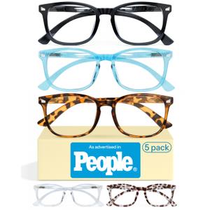 CCVOO Reading Glasses for Women/Men, Eyeglasses, Blue Light Readers for Women/Men, Computer Eye Glasses, Cheaters +1.0