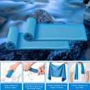 4 Pack Cooling Towel (40"x12"), Soft Breathable Chilly Towel, Ice Towel, Microfiber Towel for Yoga, Sport, Running, Workout,Gym, Camping, Fitness, Workout & More Activities(Multicolor)