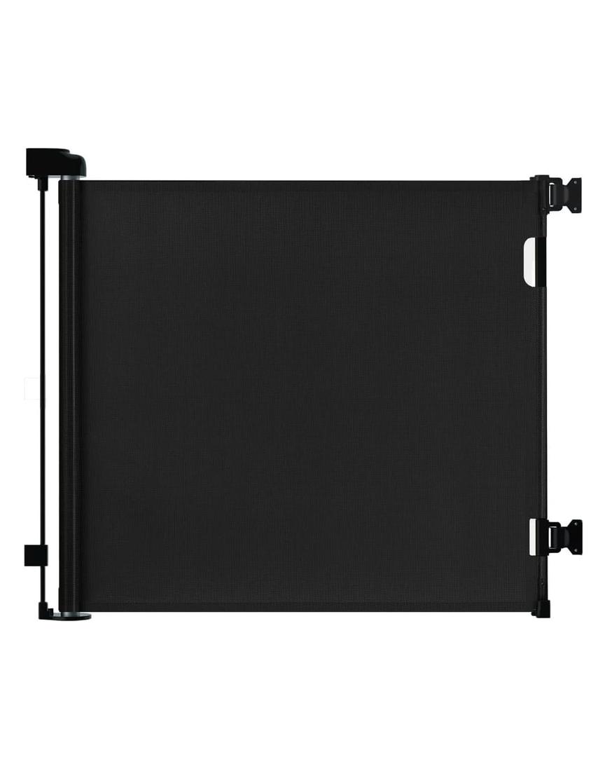 dearlomum Retractable Baby Gate,Mesh Baby Gate or Mesh Dog Gate,33" Tall,Extends up to 55" Wide,Child Safety Gate for Doorways, Stairs, Hallways, Indoor/OutdoorBlack,33"x55" (33x55 Inch)