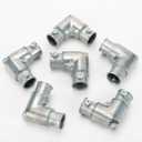 1/2 inch EMT Conduit Fittings Inside Corner Pull Elbow Zinc die-cast EMT to EMT 90 Degree Coupling Detachable Cover Set Screw(6PCS)