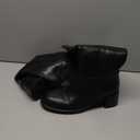 Reitoye Knee High Boots Women Round Toe Chunky Block Heeled Boots Side Zipper Tall Gogo Boots Shoes, Size 11