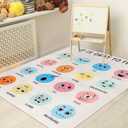 3.3 x 4 ft Calming Corner Items Calm Corner Classroom Rug Feelings Chart Emotion Reading Rug Soft Fluffy Mental Health Floor Mat for School Living Bedroom Playroom