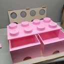LEGO Room Copenhagen Brick Light Pink Drawer, Stackable Storage
Durable Plastic Toy Chest for Playroom or Nursery. Holds 1600 Bricks. 19.7 x 9.8 x 7.1 in. Multi-Functional Organizer