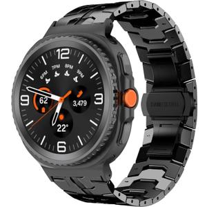 No Gap Bands Compatible with Samsung Galaxy Watch 8 / Watch 8 Classic Band, 22mm Metal Stainless Steel Strap Galaxy Watch 8 Classic Band for Women Men