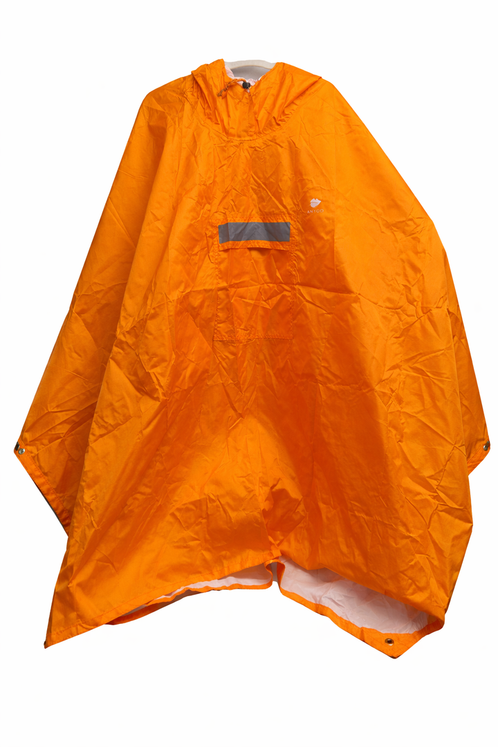 ANYOO Hooded Rain Poncho for Adults Waterproof Lightweight Rain Coat for Men Women Reusable Rain Jacket for Emergency Outdoor