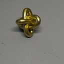 Golden Knot Statue, Three Knot Sculpture Home Decor Accents, Knot Sculptures and Statues for Rustic Coffee Table Living Room Dining Table Entryway Entrance Shelf Small Decorations and Accessories