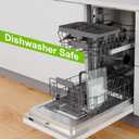 Tempered Glass Cutting Board for Kitchen Counter, Clear Cutting Board for Countertop with Rubber Feet  Heat, Scratch, Shatter Resistant, Dishwasher Safe, Easy to Clean, 12x16"