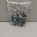 Christmas Replacement Mini Light Bulb 3 Volt 0.06 Watt Christmas Tree LED Light Bulbs Xmas Lights with Green Base for Party Holiday Indoor Outdoor Supplies (Warm White, 50 Pieces)