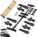 10L0L Golf Cart Seat Belts Kit,Universal for 4 Passenger/2+2 Seats EZGO TXT Club Car Yamaha,42 Belts with Bracket with Street-Legal Upgrades