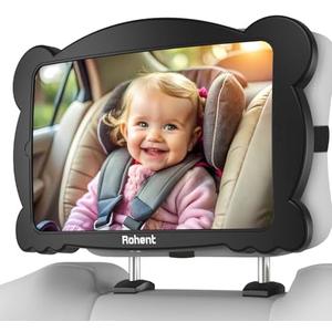 Baby Car Mirror for Rear-Facing Car Seat - Shatterproof, 360° Adjustable, Wide Angle, Clear View, Easy Installation, Safe Acrylic - Ideal for New Parents & Baby Safety Baby Car Mirror for Rear-Facing Car Seat - Shatterproof, 360° Adjustable, Wide Angle, Clear View, Easy Installation, Safe Acrylic - Ideal for New Parents & Baby Safety