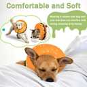 Inflatable Dog Cone Collar for Large Medium Small Dogs, Soft Adjustable Recovery Cone Collar for Dogs Cats,Dog Neck Donut Cone Alternative After Surgery(Hamburger,Large (L)