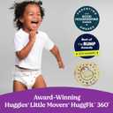 Huggies Size 5 Baby Diapers, Little Movers HuggFit 360 Baby Diapers with 360 Waistband, Size 5 (27+ lbs), 56 Count
