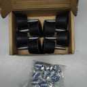 NEWBYTEK Adjustable 1/4" Rubber Threaded Furniture Levelers - 8 Pack | Screw-in Table Chair Feet Glides for Chairs, Tables, Cabinets, Patio Furniture