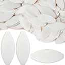 Teenyyou 100 Pcs PVC Plastic Biscuit Joiner Tool, Biscuit Connectors, White Self Clamping Plates for Woodworking Composite, Deck Fixed, Furniture Framing, Carpenters and DIY Projects
