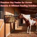Wall Mounted Hay Feeder & Blanket Holder, 63" 67 Gal Heavy Duty Steel Hay Rack for Horse Stall, Goat Shed, Sheep Barn, Organizer for Feeding and Storage