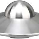 UFO Fidget Spinner Toy for Kids Adults, Aluminium Alloy Metal Spaceship Finger Hand Spinner, Cool Gadget Desk Toy Decoration, Holiday Stocking Stuffer Gift for Stress Relief EDC Autism Boy Teen