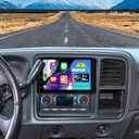 Android 14 Double Din Car Stereo Radio for Chevy Classic 2004-2007 Silverado Classic 2007,7" Touchscreen Wireless Carplay Android Auto GPS WiFi Bluetooth RDS SWC Mirrorlink Mic Backup Camera