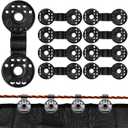 100PCs Heavy Duty Lock Grip, Round Plastic Black Clips for Windproof Awnings, 2023 New Shade Cloth Plastic Clips, Accessories for Vegetable Greenhouse