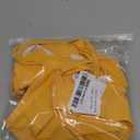 IMEKIS Women's Workout Sets 2 Piece Yoga Outfit High Waisted Biker Shorts Leggings Sports Bra Gym Fitness Clothes Tracksuit (# Yellow)