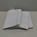 ChrisDowa Small Window Curtains for Kitchen and Bedroom - Grommet Short Thermal Insulated Room Darkening Curtains (2 Panels, Greyish White, 52 x 36 Inch)