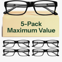 Gaoye Professional Reading Glasses for All Day - Computer Readers with Blue Light Protection - Value Pack, Magnification Strength: 1.5 x
