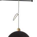 Vintage Swing Arm Ceiling Pendant Light Black White Industrial Metal Dome Lighting Fixture Adjustable Long Arm Mid Century Modern Chandelier for Kitchen Island Farmhouse Dining Room