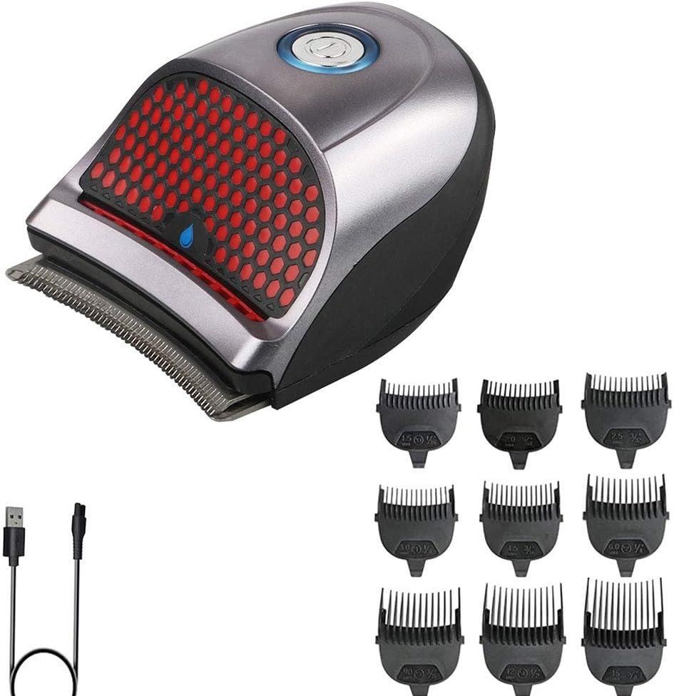 SUYOOULIN Hair Clippers Shortcut Self-Haircut Kit for Men, USB Rechargeable Cordless Electric Hair Trimmer Professional Hair Cutting Machine Shortcut Self Grooming Haircut Kit with 9 Combs (Grey)