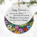 Retirement Gifts for Women & Men: Retirement Ornaments, Farewell Gifts for Retiring Coworkers, Retired Gift for Coworker, Friend, Boss, Employee, Teacher, Nurse  Christmas OrnamentsStyle E