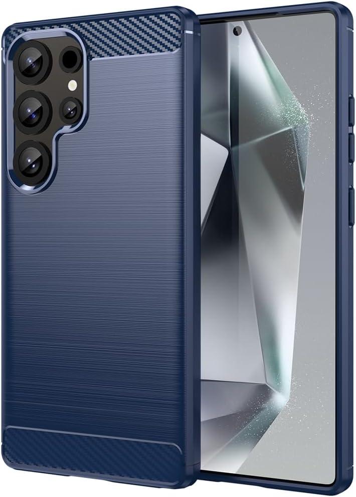 Case for Galaxy S25 Ultra Case/for Samsung S25Ultra SM-S938U Cases, Ultra Slim Phone Cover with Shock-Absorption TPU Rubber Protective Cover for Samsung Galaxy S25 Ultra Navy Blue