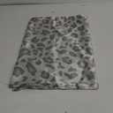 MR&HM Satin Body Pillow Cover, Soft and Breathable Body Pillow Case with Envelope Closure, Cooling and Silky Long Pillowcase for Hair and Skin,Grey (20x54, Silver Leopard)