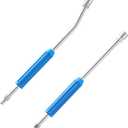 JOEJET Pressure Washer Extension Wand 17 Inch, Stainless Steel Power Washer Wand with Molded Grip, 30 Degree Curved Pressure Washer Wand for Gutter and Undercarriage, 1/4" Quick Connect, 2 Pack