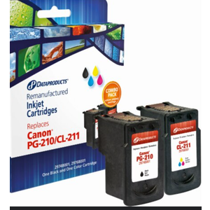 Data Products Remanufactured Inkjet Cartridges Canon PG-210/CL-211 Combo Pack