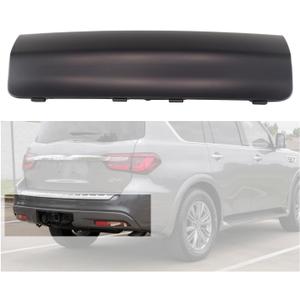 Trailer Hitch Cover Replacement Compatible with Infiniti QX56 2011-2013 QX80 2014-2017 / IN1180101 (Black)